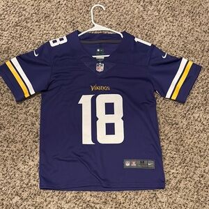 Nike Purple and White Vikings Jersey